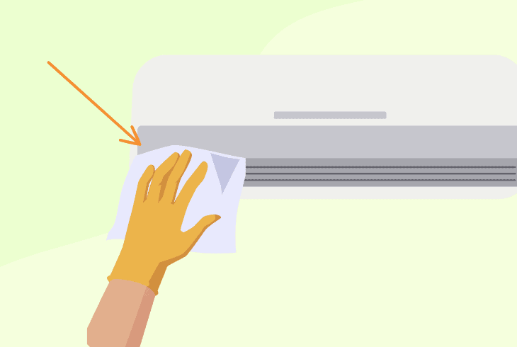 clean the ac’s components