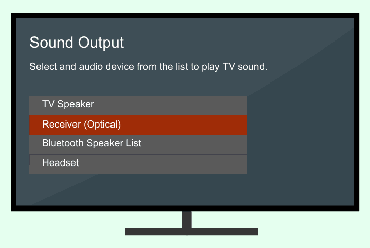 specify the default audio output