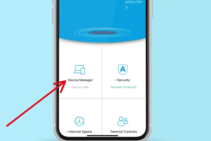 method #1 orbi app - device manager