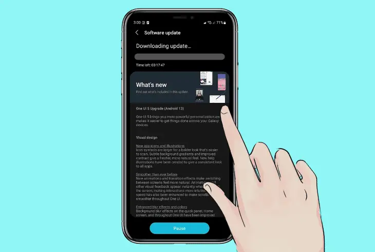 update the software of your device