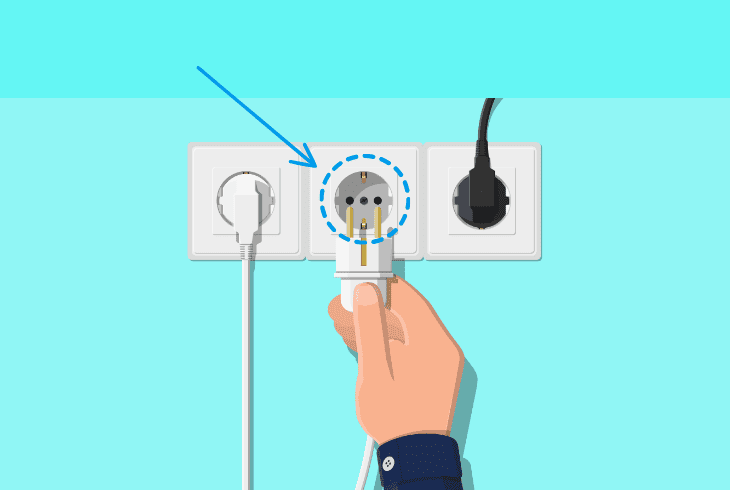 plug into a different power outlet