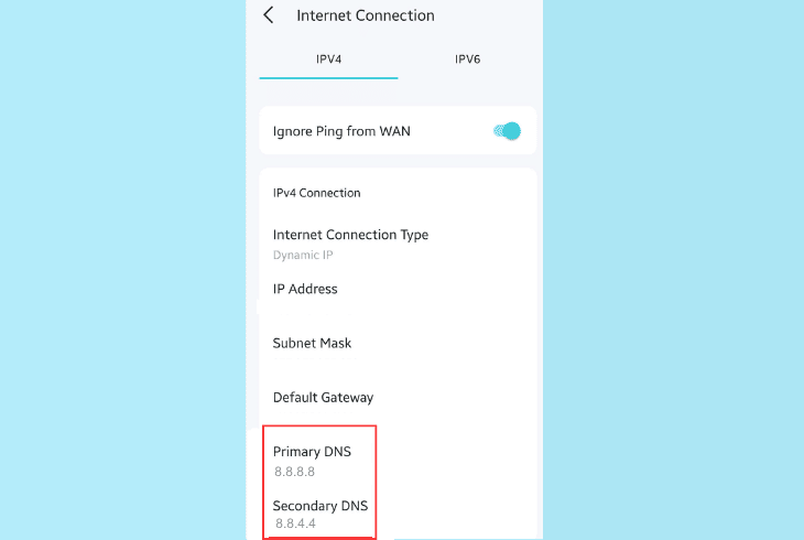 configure the dns server