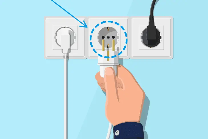 switch the electrical socket
