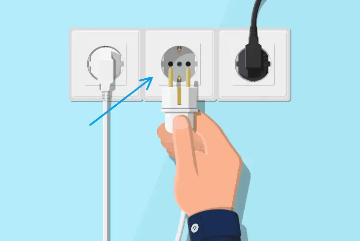 switch to another electrical outlet
