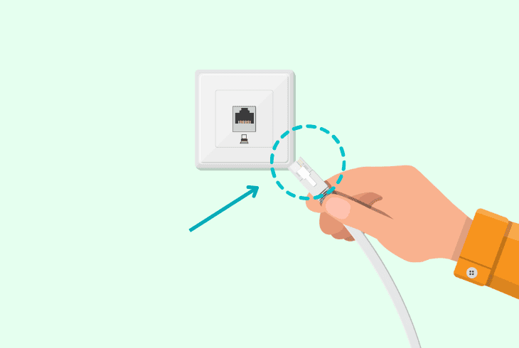 use a different ethernet cable port