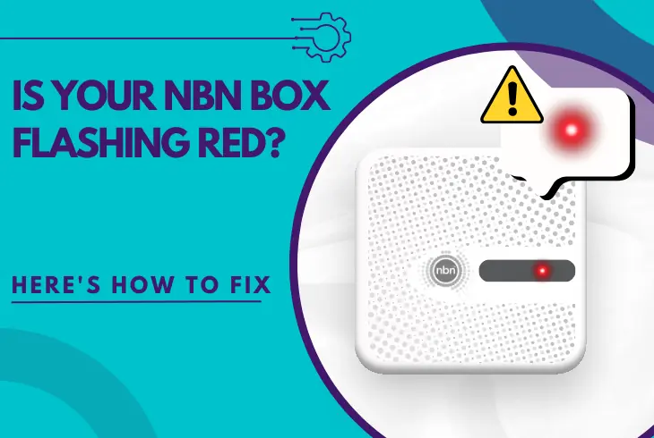 nbn box flashing red