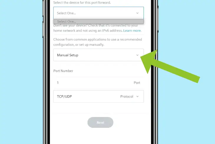 adjust the forwarding settings