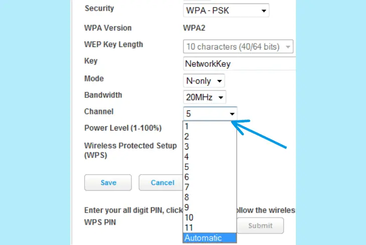 change wi-fi channel and frequency