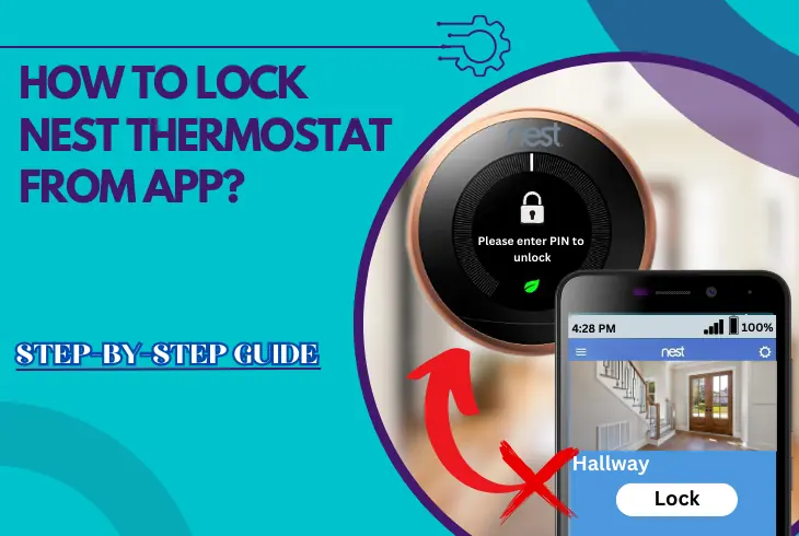 how to lock nest thermostat from app