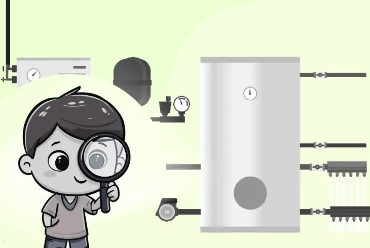inspect the hvac heat boilers