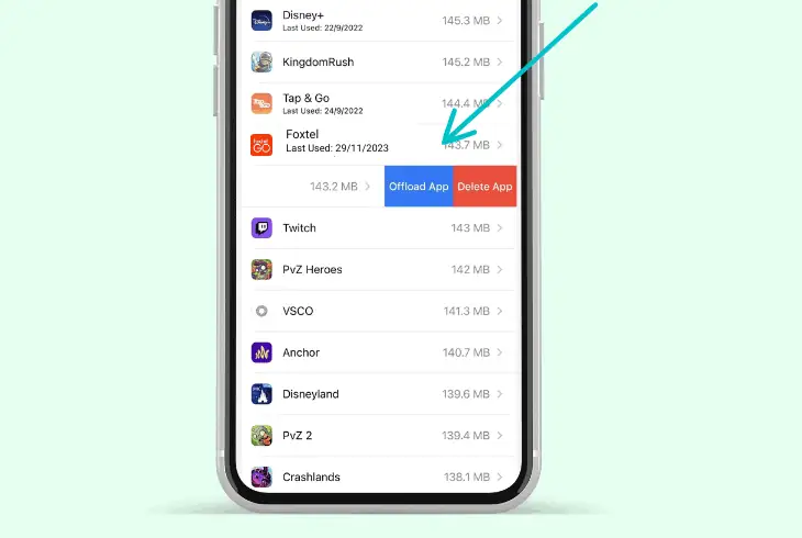 how to load/offload apps on ios