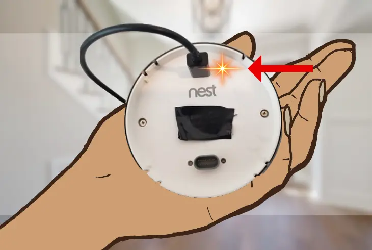 lighting indicator on the usb port