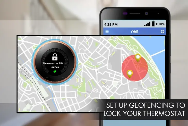 lock your thermostat with geofencing