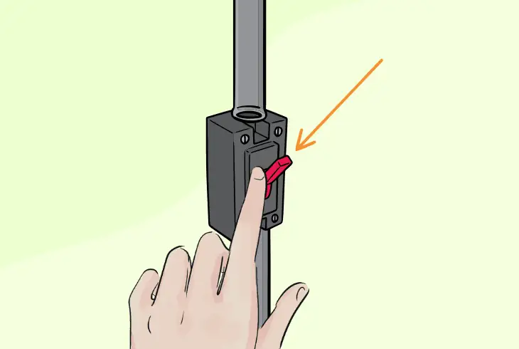 reset the a/c from the main circuit
