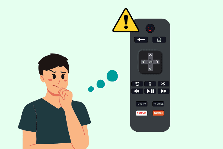 telstra tv box remote malfunction