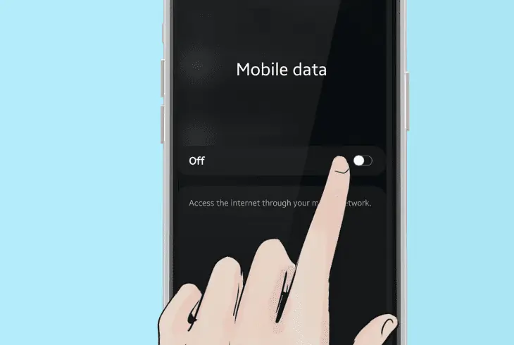 switch off your mobile data