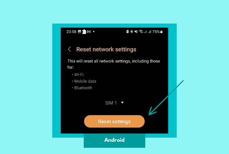 reset your mobile’s network