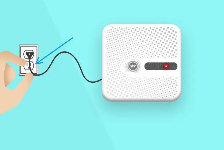 plug the nbn into a different outlet
