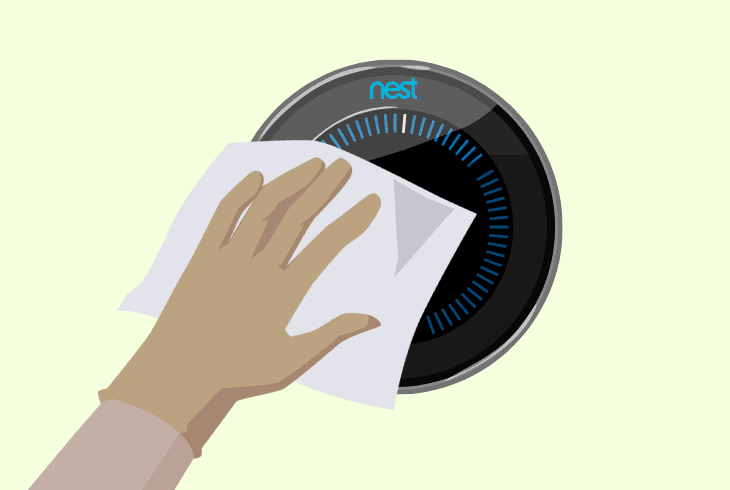 clean your nest thermostat base