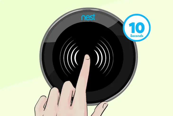 reboot the nest thermostat
