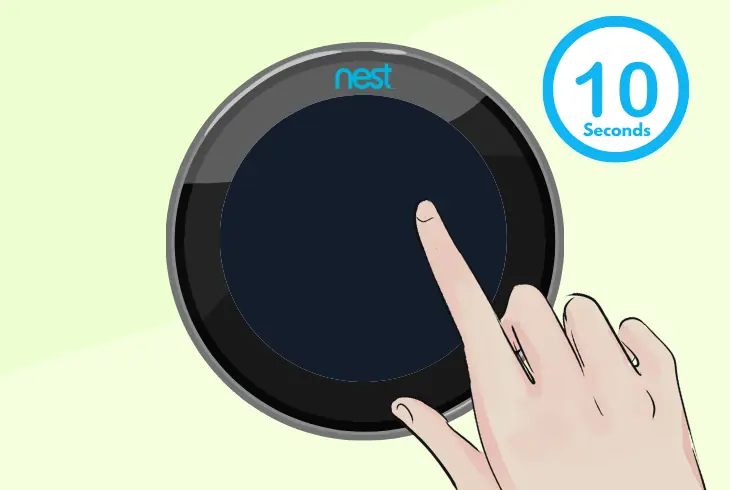 restart the nest thermostat