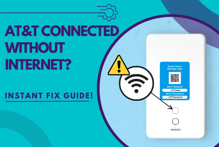 at&t wifi connected no internet access