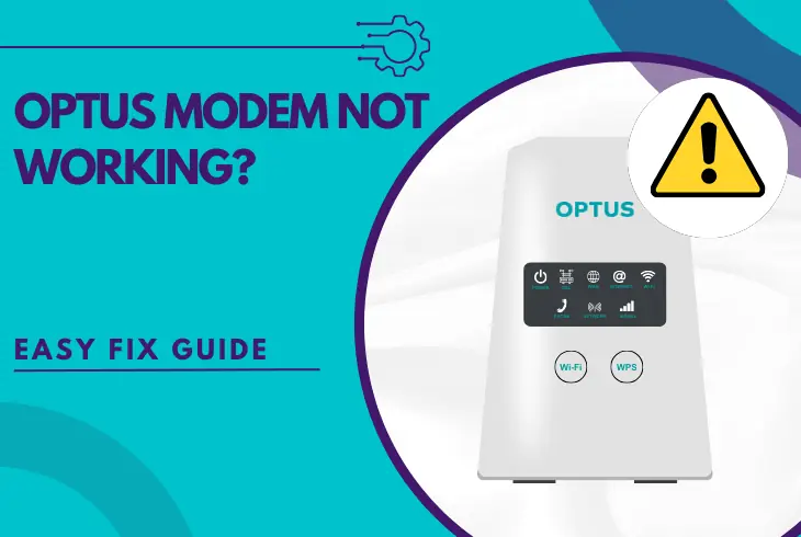 optus modem not working