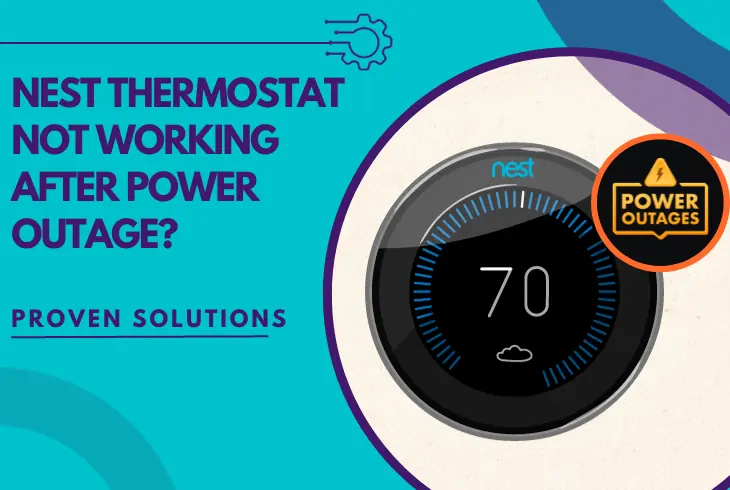 nest thermostat not working after power outage