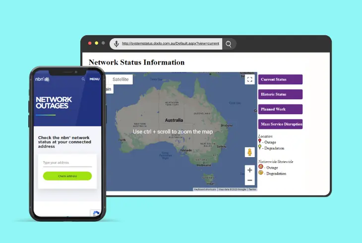 check for ongoing internet outages