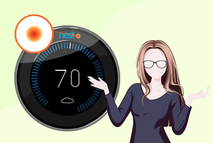 nest thermostat blinking orange light