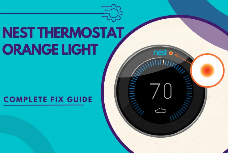 nest thermostat orange light