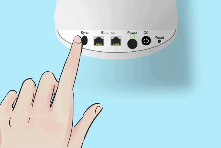 how to pair satellite to orbi router