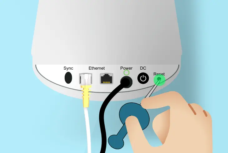 factory reset your orbi satellite