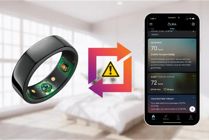 my oura ring does not sync