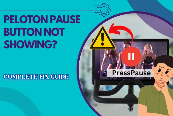 peloton pause button not showing
