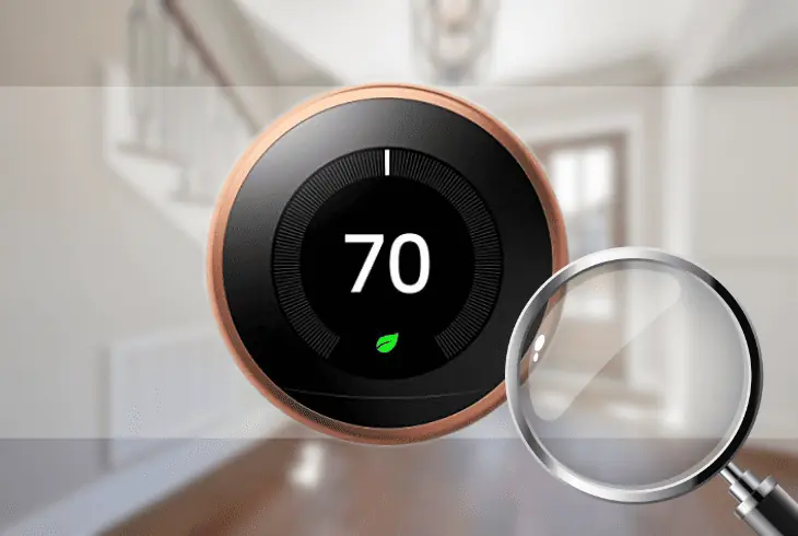 nest thermostat physical indicators