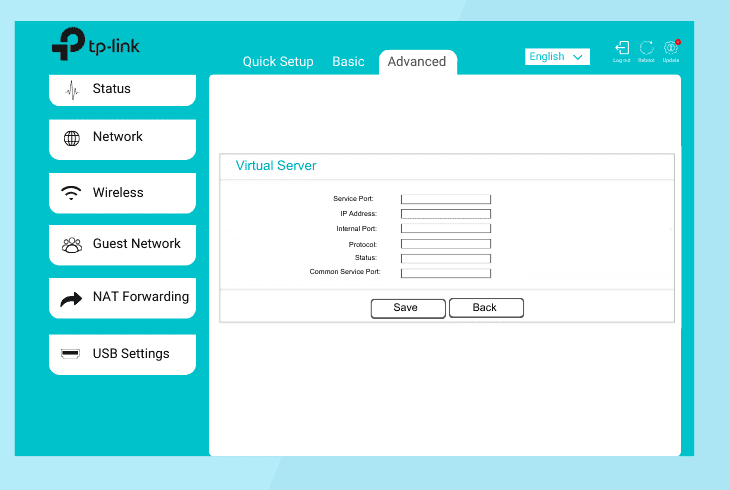 correct the port-forwarding rule