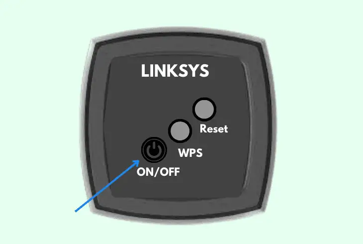 reboot velop via the power switch