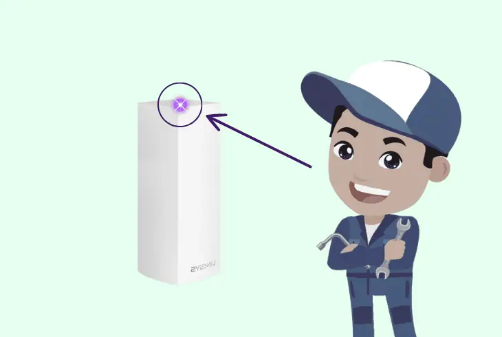 meaning linksys velop node purple light