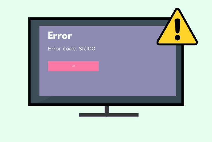 what is error code sr100 on foxtel