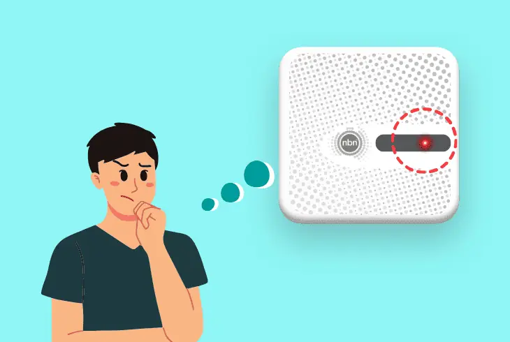 nbn box lights flashing red reasons