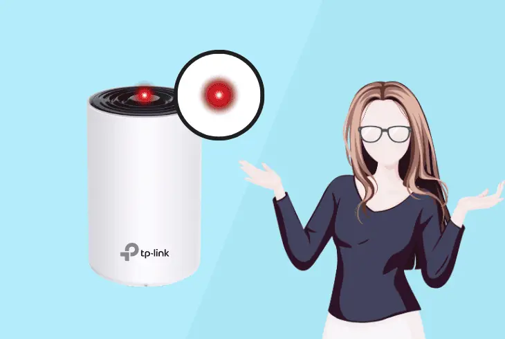 tp-link deco red solid light mean