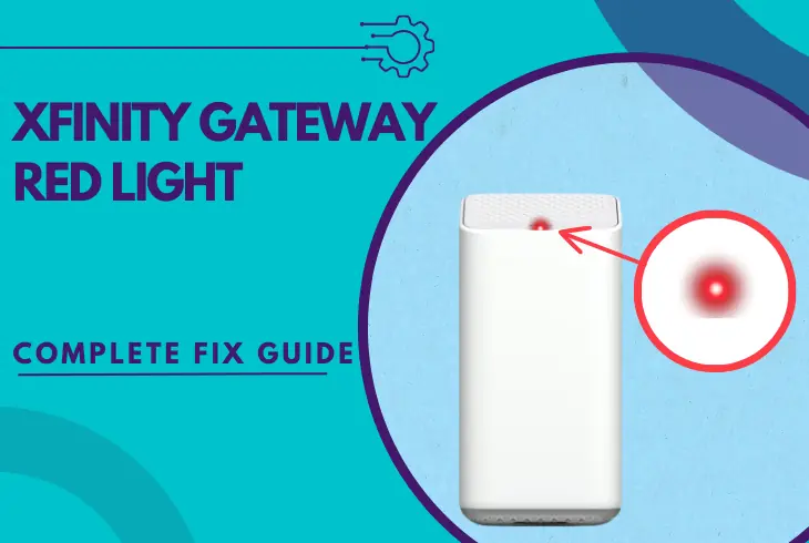 xfinity gateway red light