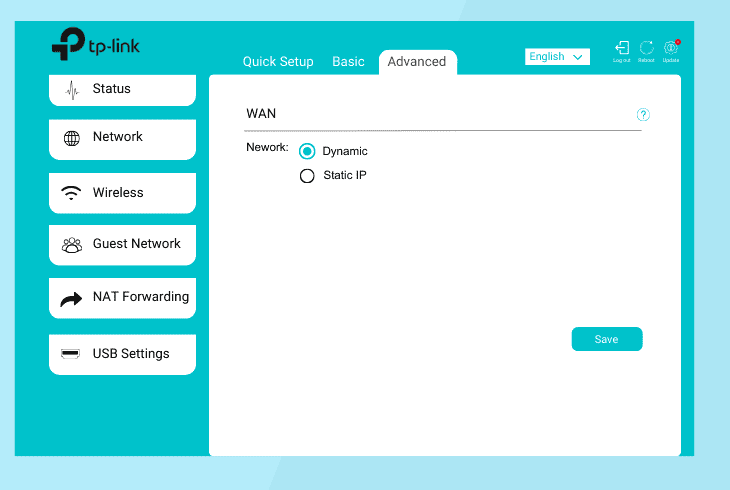 configure the router’s wan settings