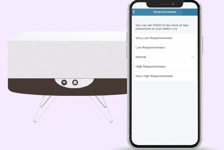 what are the available snoo sensitivity options