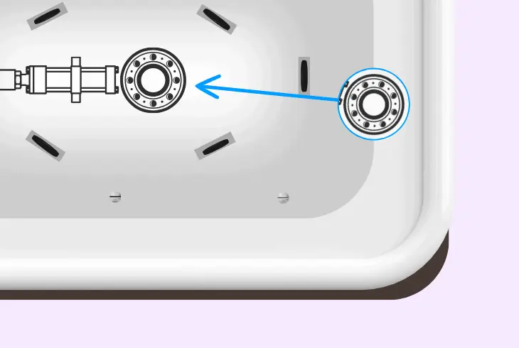 inspect the snoo base bearings
