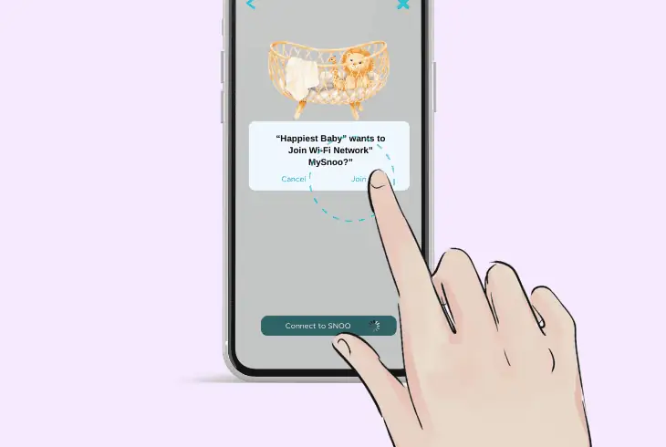how to complete snoo bassinet hotspot setup