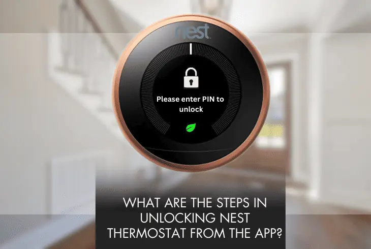 guide to lock thermostat from the app