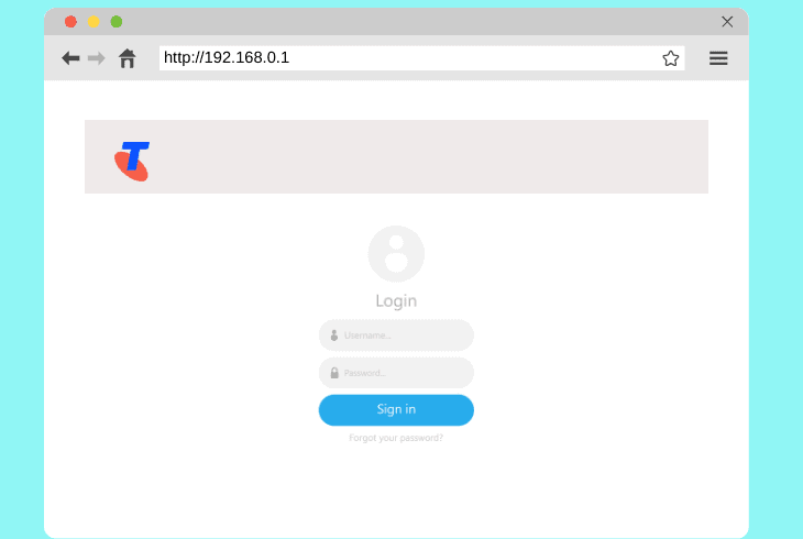 re-configure telstra’s web gui