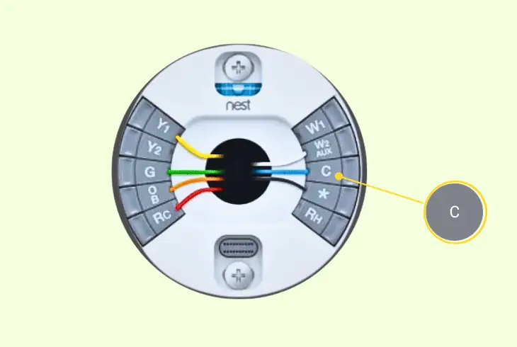 install c-wire in the thermostat base